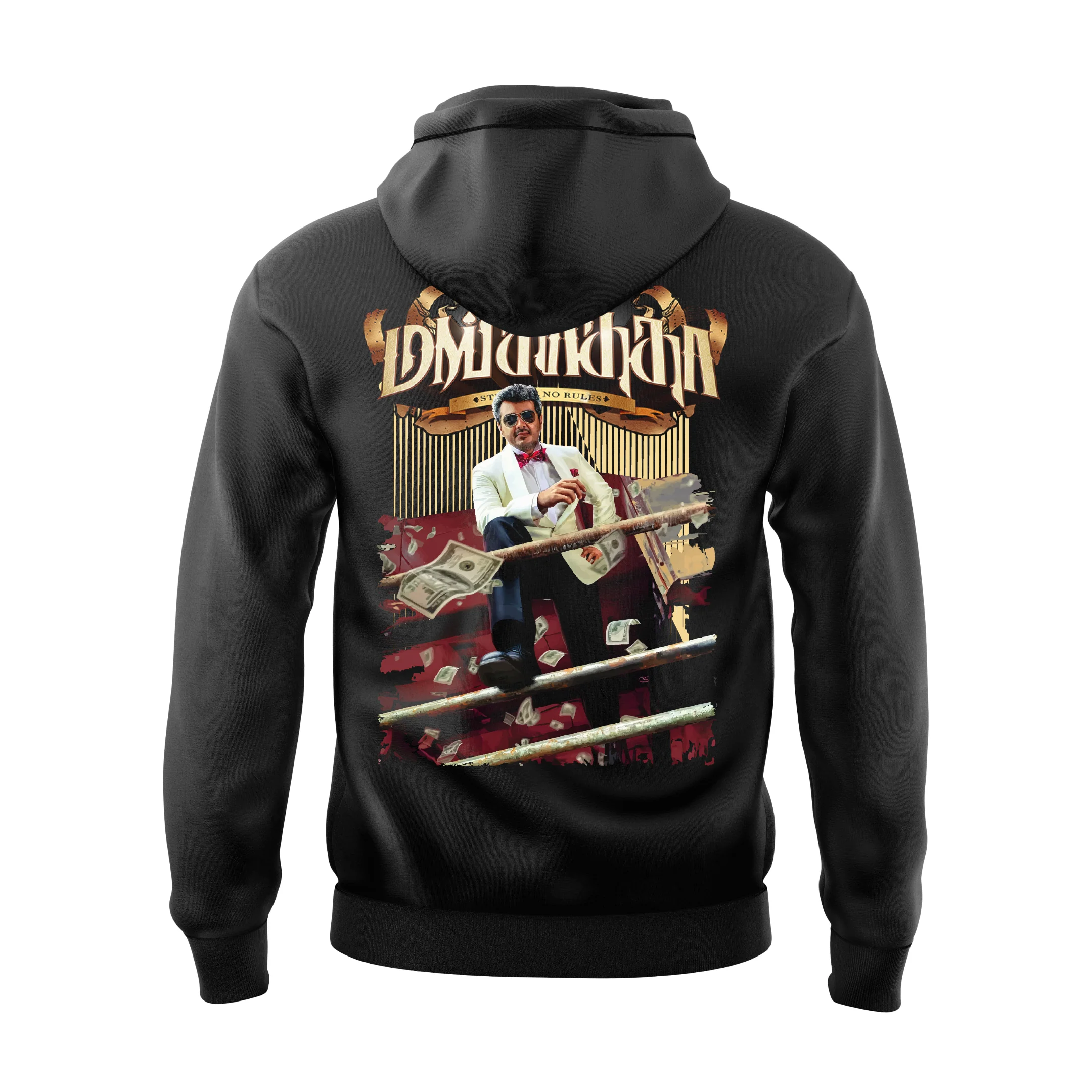 Mankatha Money Black Hoodie - Image 3