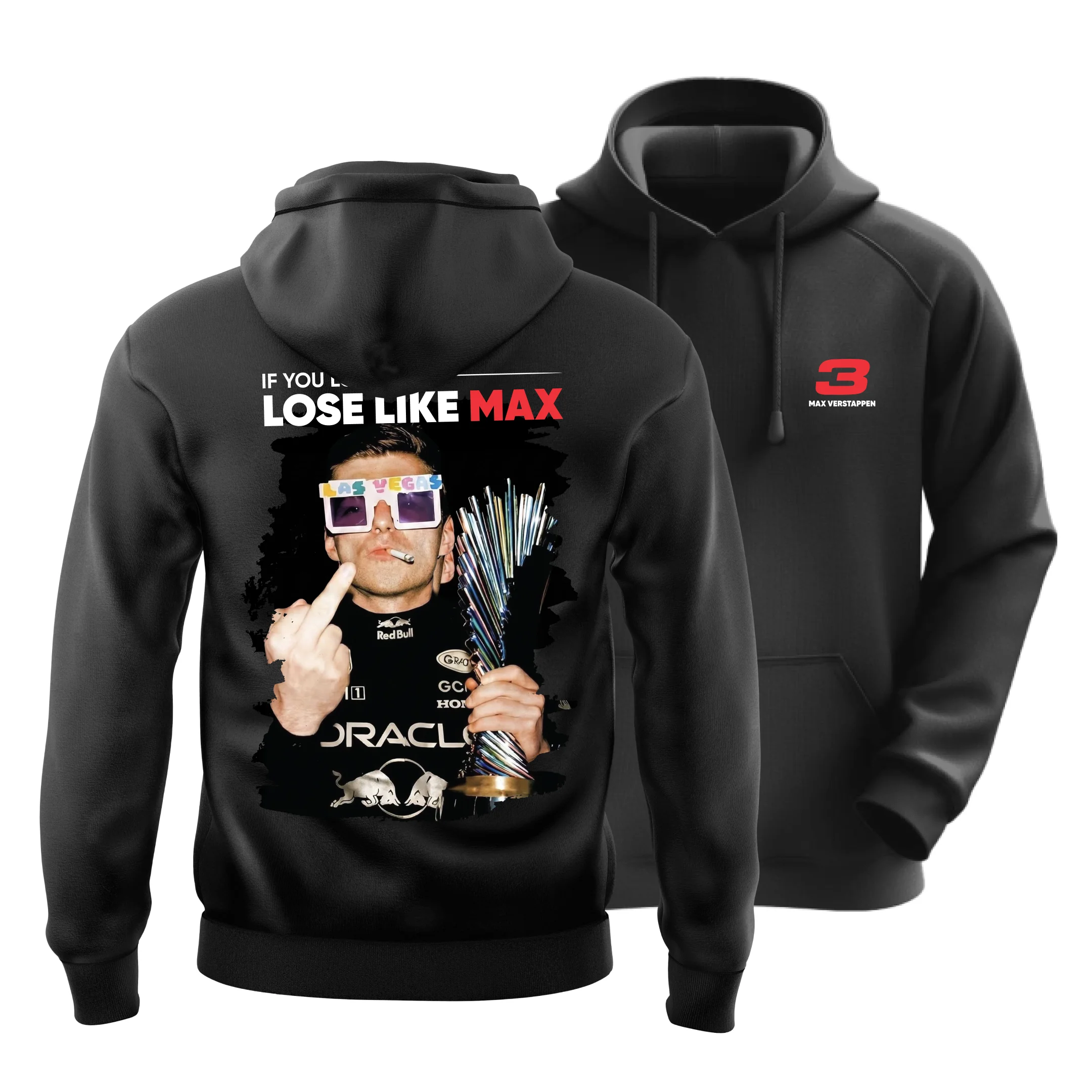 Max F1 Racing Hoodie Black