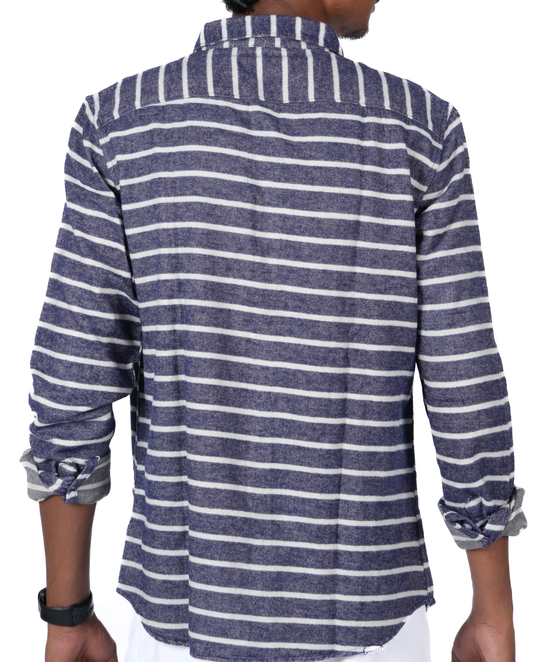 Men’s Textured Shirt (Navy) - Image 4