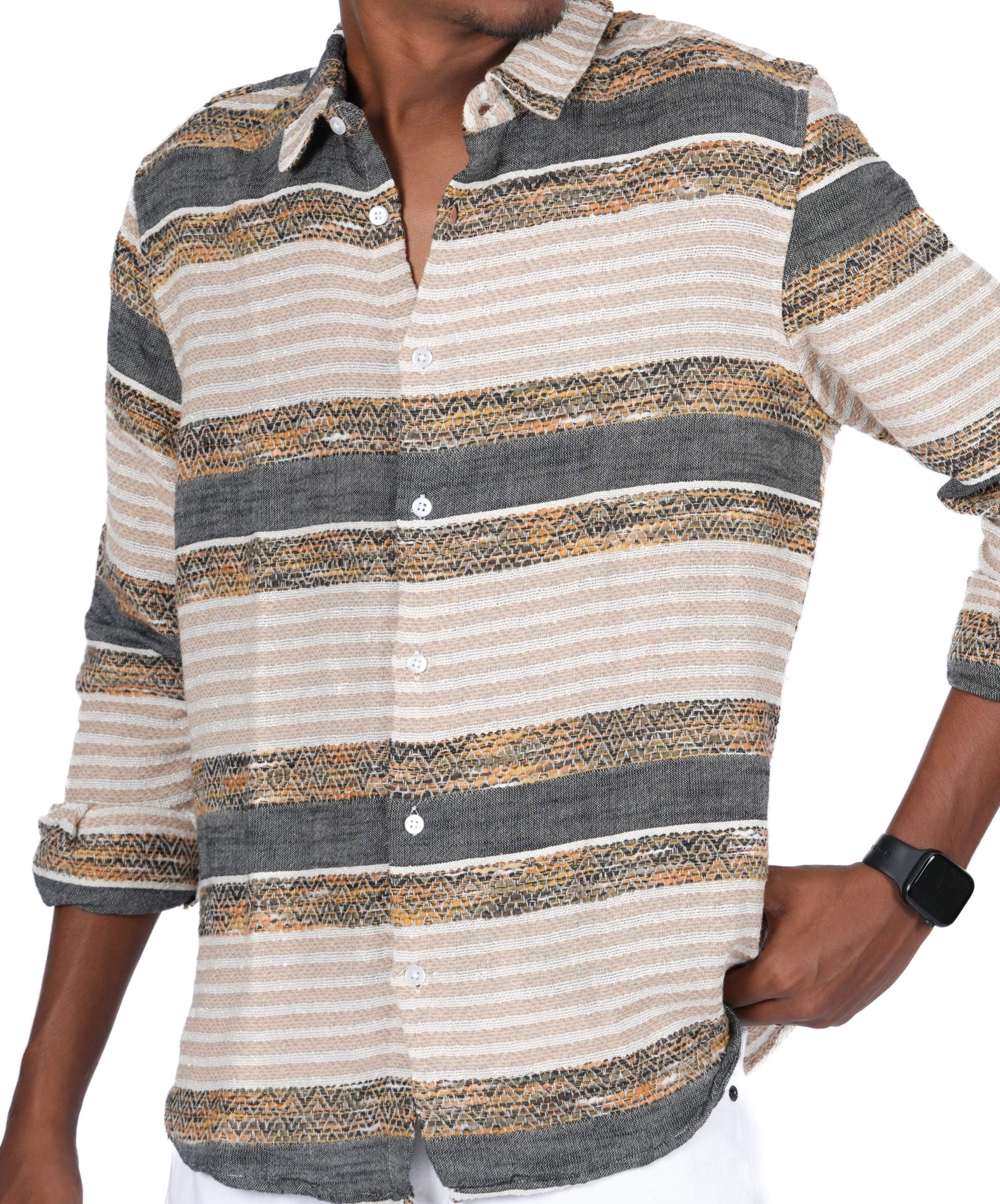 Men’s Textured Shirt (Line) - Image 3