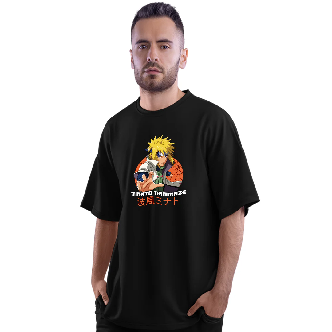 Minato Namikaze Unisex Oversized Anime T-Shirt
