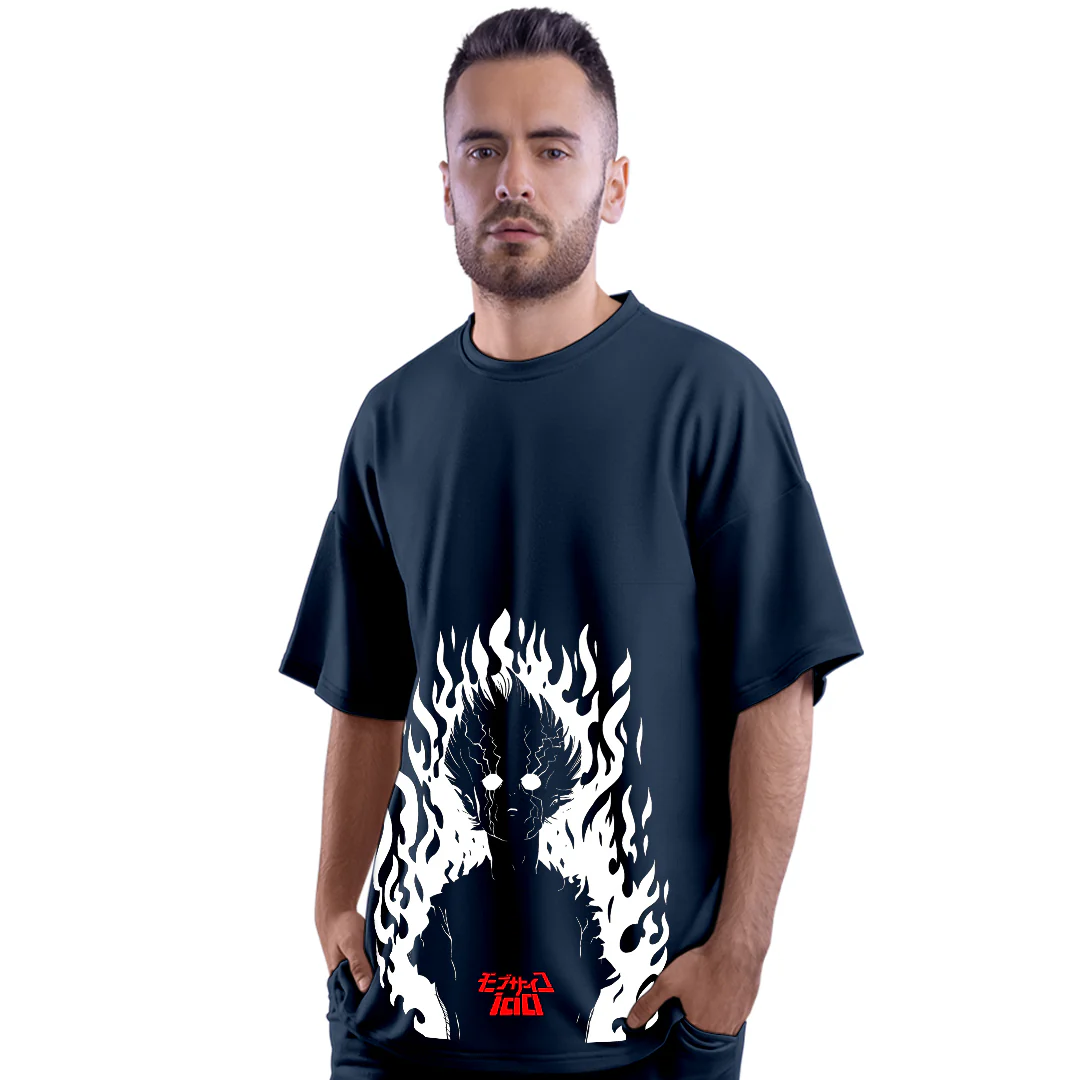 Mob 100 Unisex Oversized Anime T-Shirt