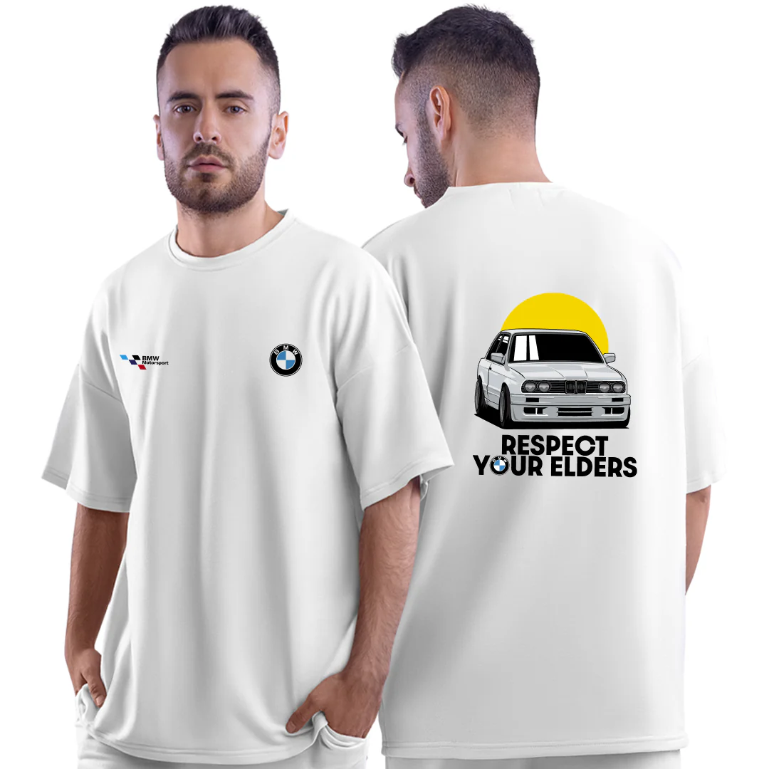 Motorsport Oversized T-Shirt - Navy & White - Image 4