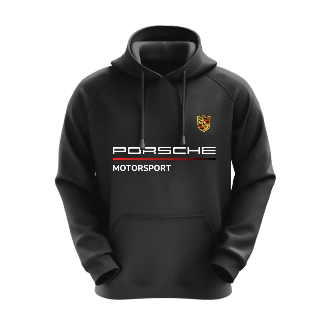 Motorsport Hoodie - Black Unisex - Image 3