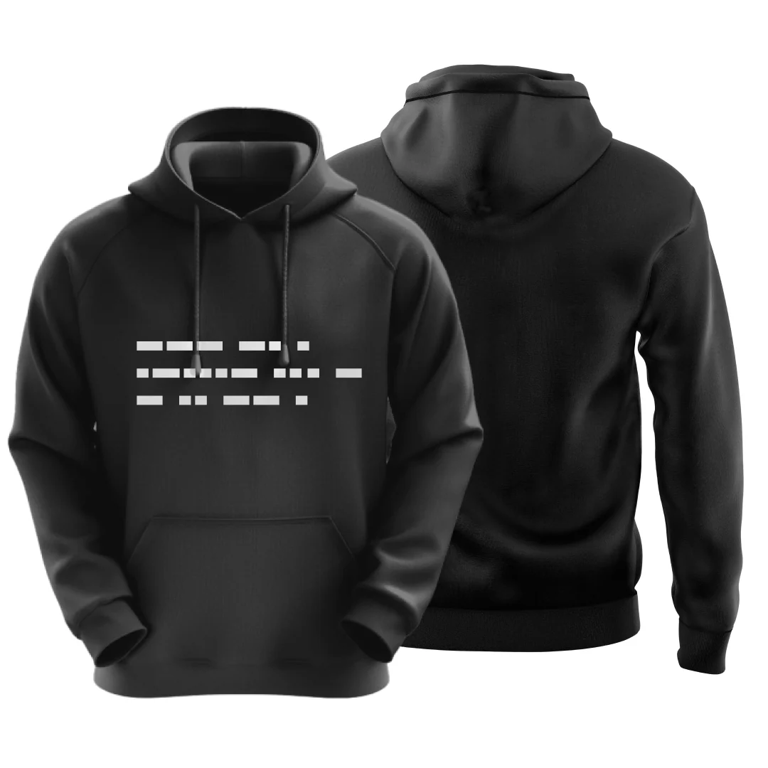 MS Dhoni Hoodie - One Last Time? Morse Code Tribute