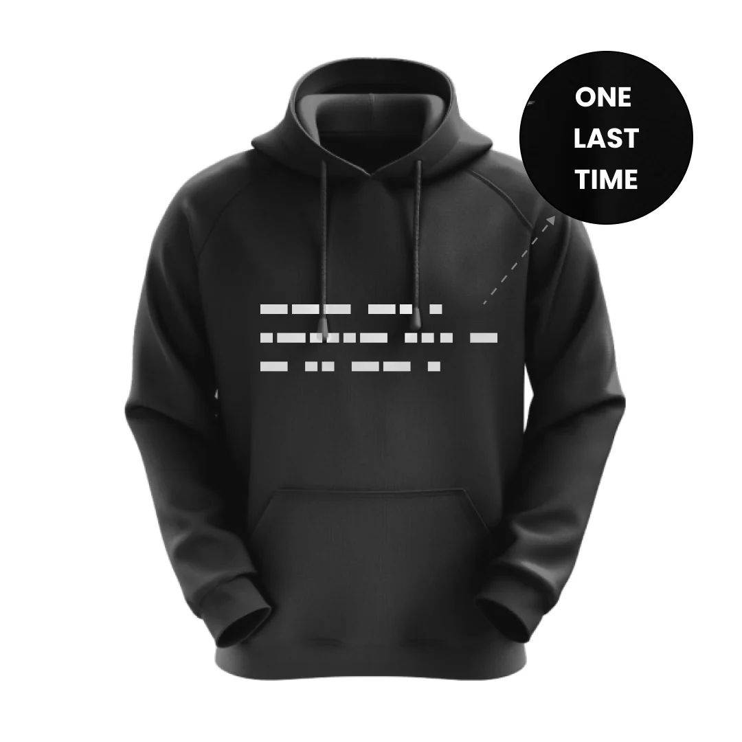 MS Dhoni Hoodie - One Last Time? Morse Code Tribute - Image 2