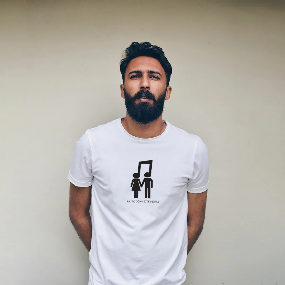 Music Connect People Half Sleeve Unisex T-Shirt