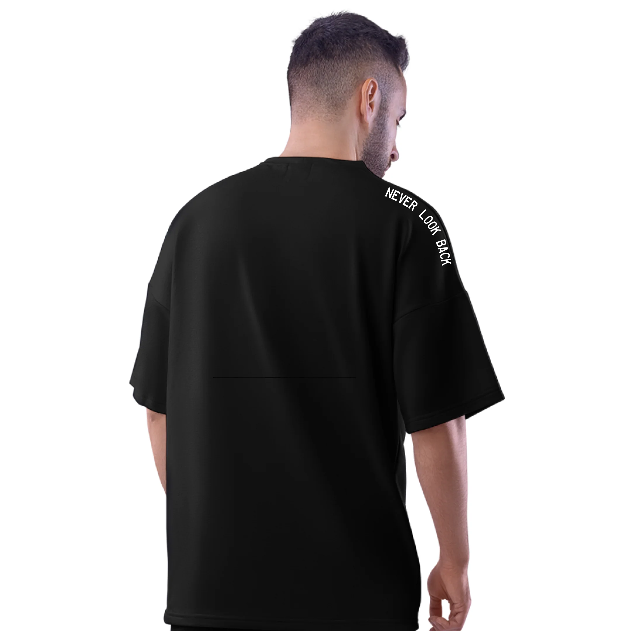Never Look Back Oversized Gym T Shirt - Image 3