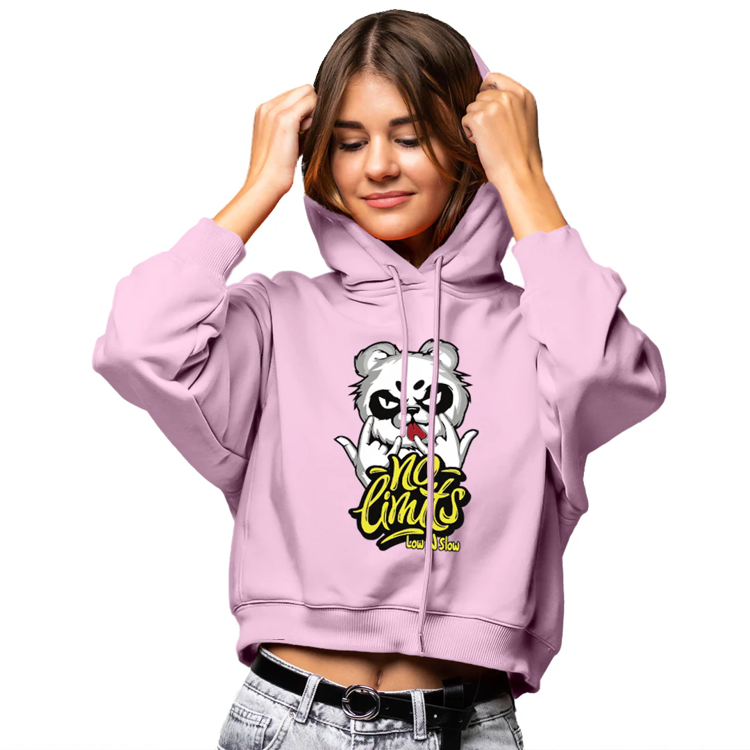 No Limits Cropped Hoodie