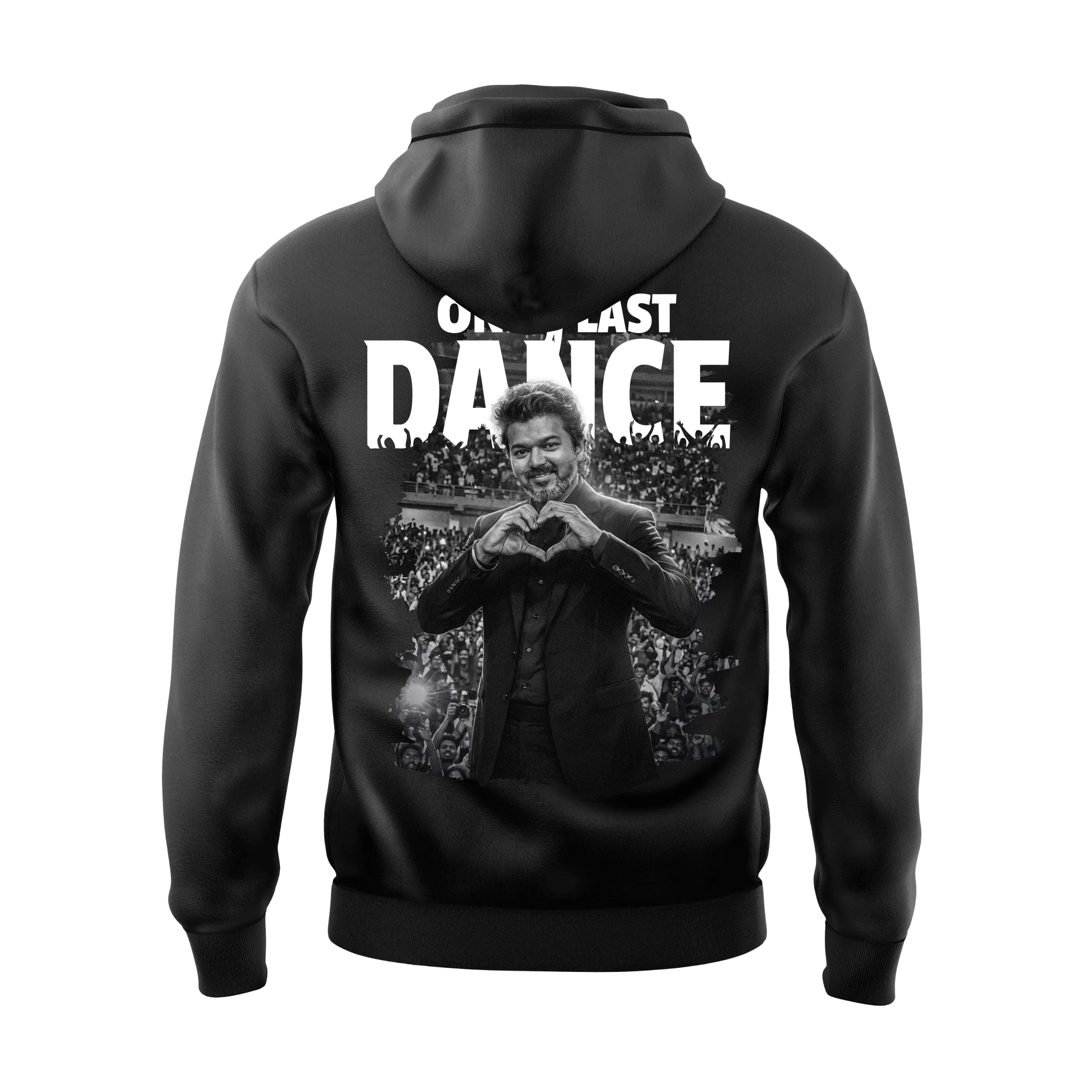 One Last Dance Thalapathy Vijay Black Hoodie - Image 3