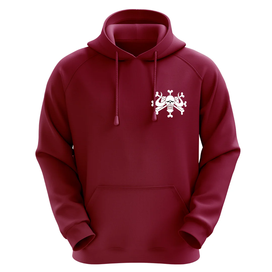 One Piece Kaido Maroon Unisex Hoodie - Image 3