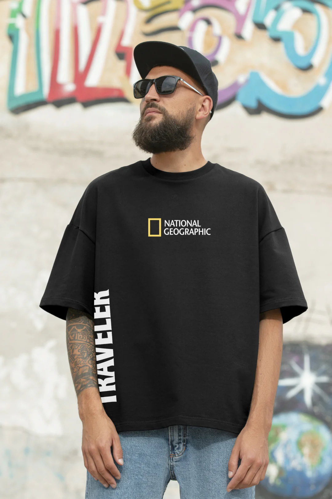 National Geography Oversized T-Shirt - Image 5