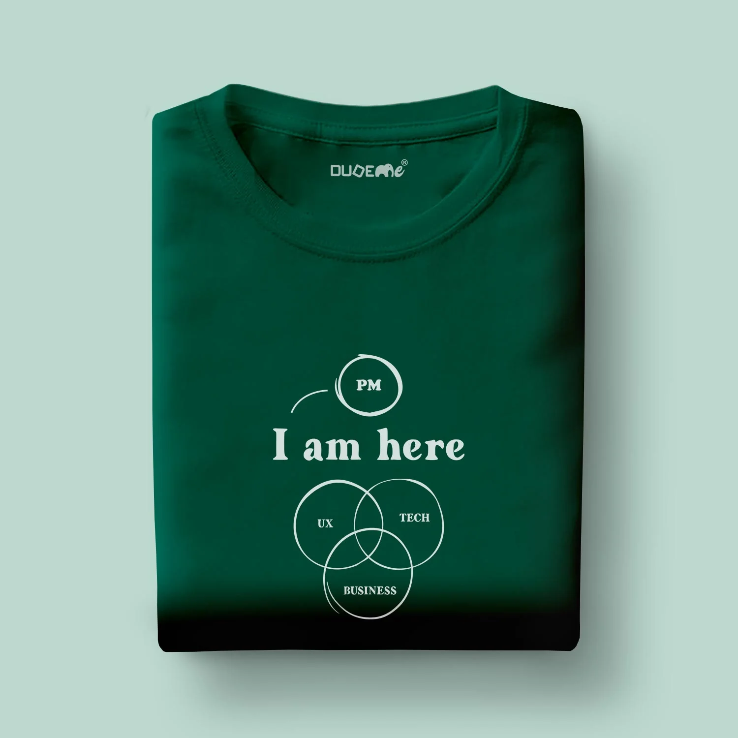 Pm I Am Here Half Sleeve Unisex T-Shirt - Image 2