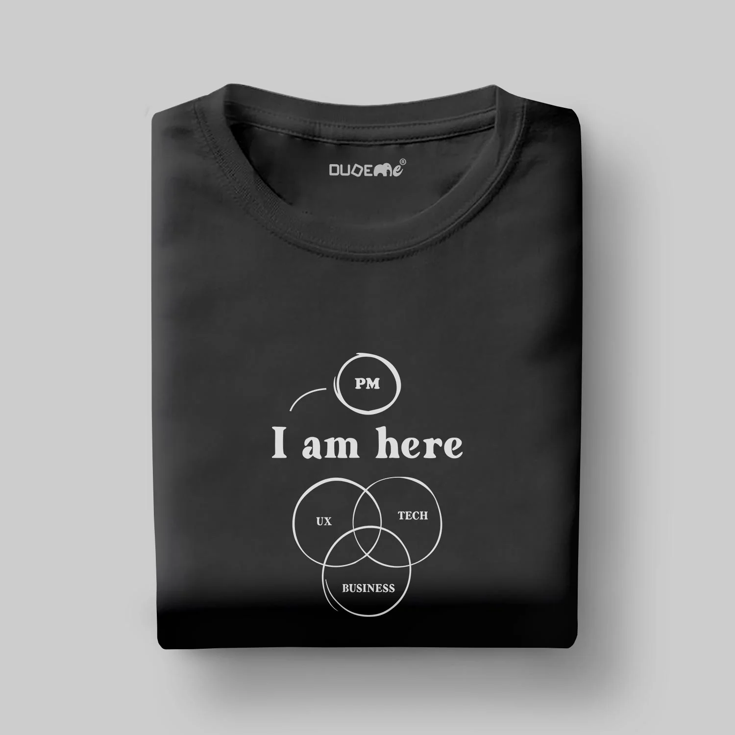 Pm I Am Here Half Sleeve Unisex T-Shirt - Image 4