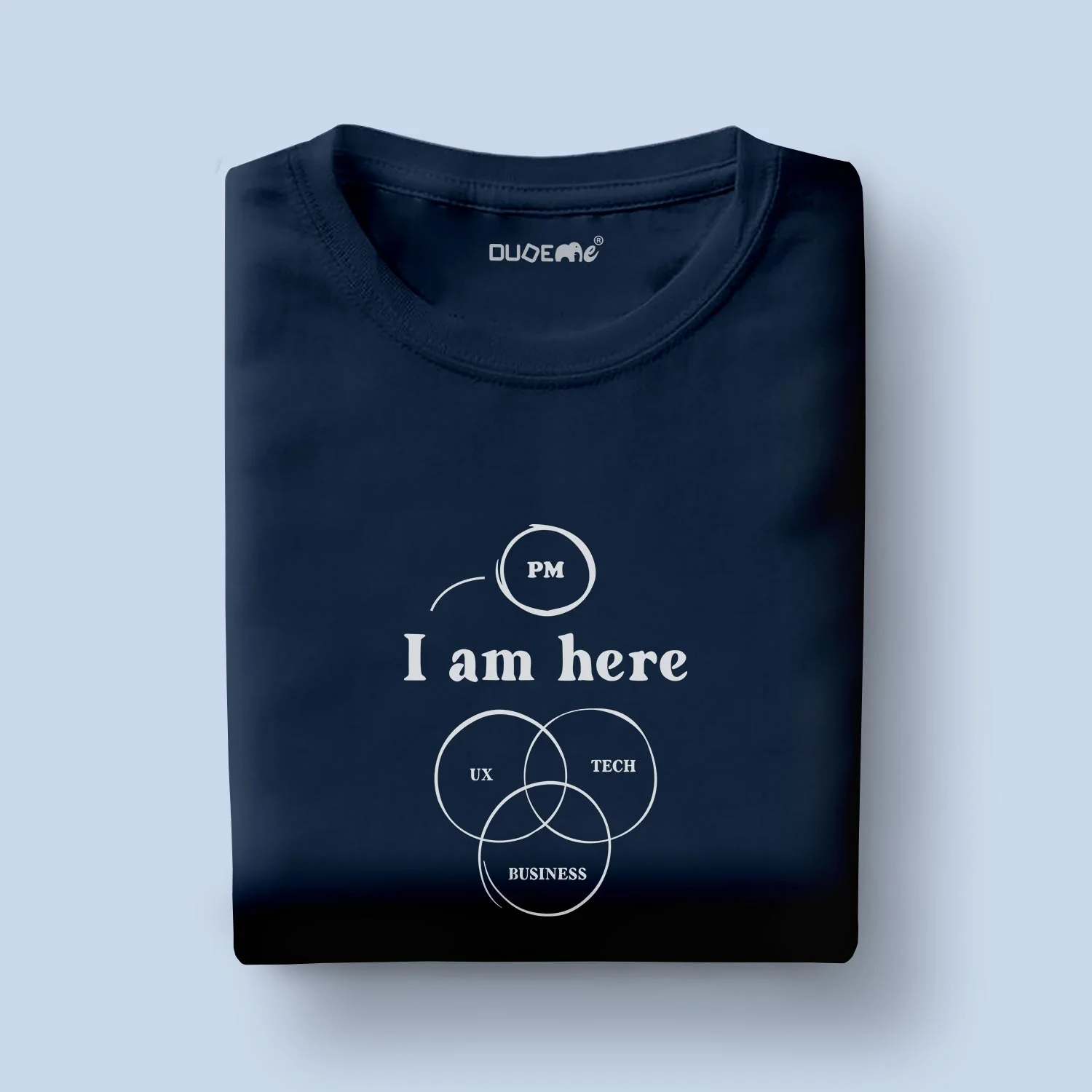 Pm I Am Here Half Sleeve Unisex T-Shirt - Image 5