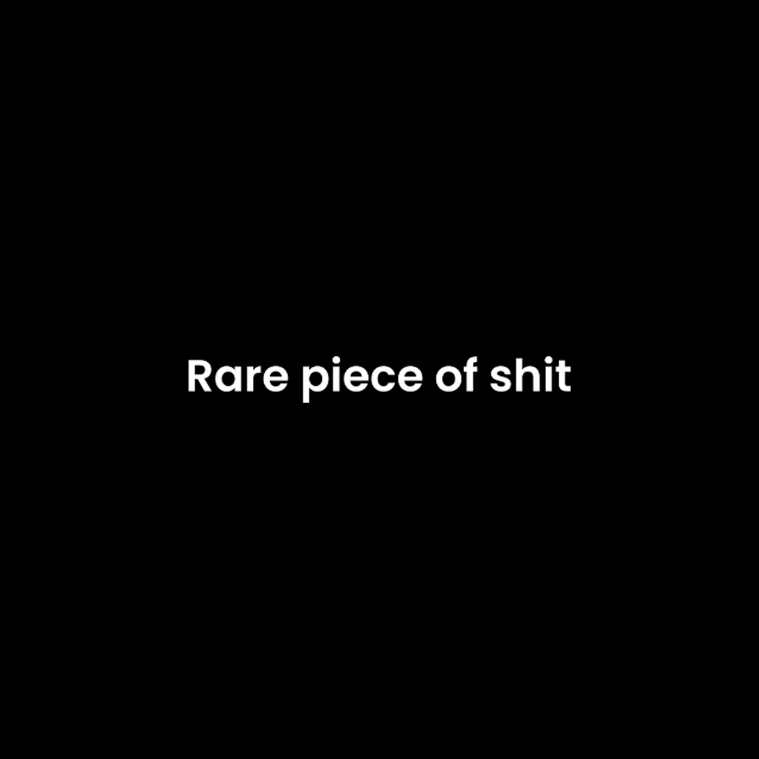 Rare Piece Of Shit Sarcasm Oversized T-Shirt - Image 2