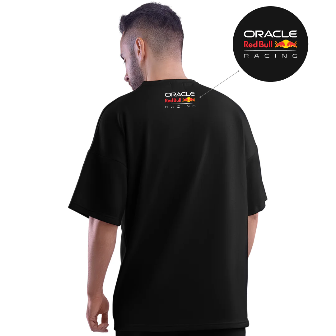 Red Bull Black Motorsport Oversized T-Shirt - Image 3