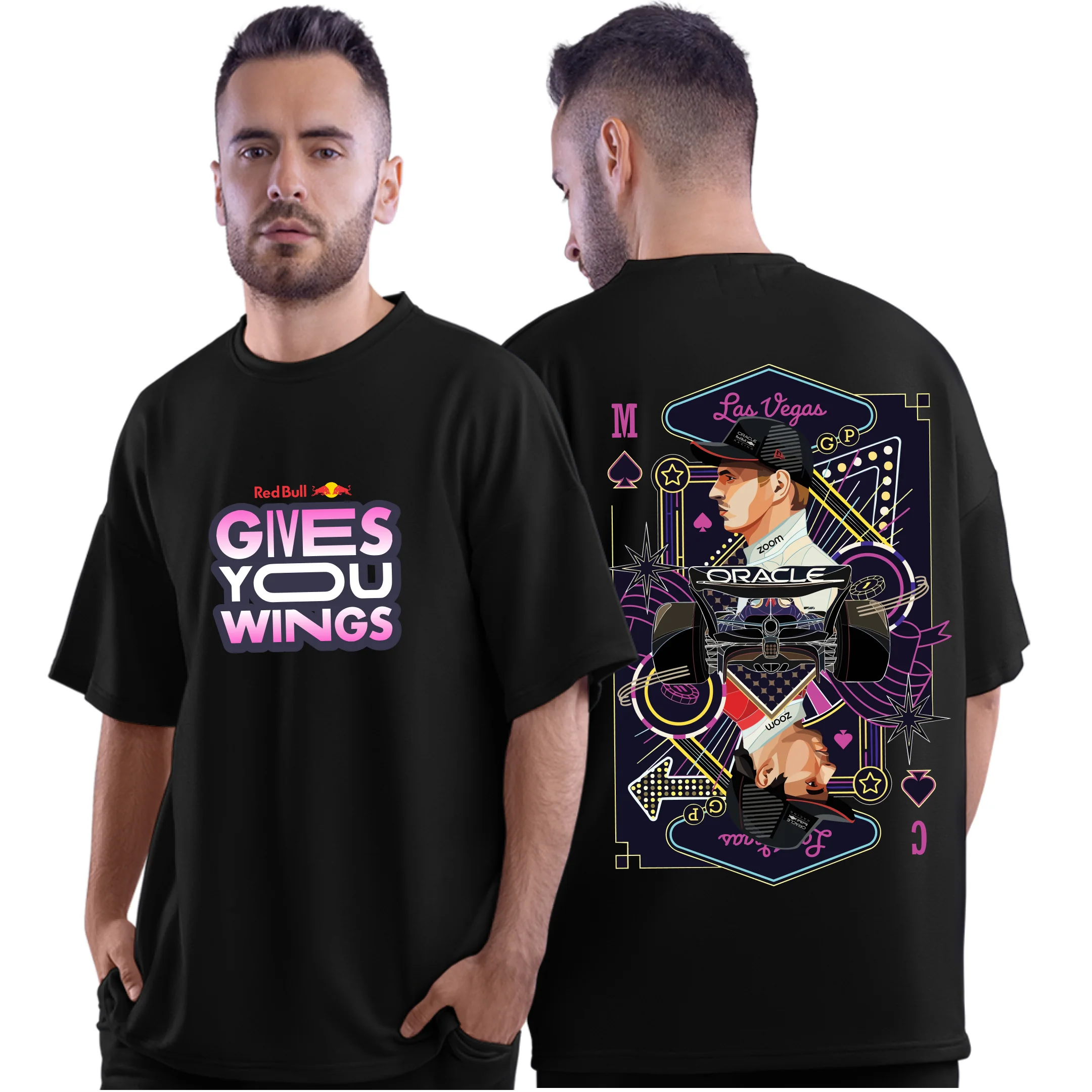 Red Bull Gives You  Wings - Oversized T-Shirt  Motorsport Edition - Image 5