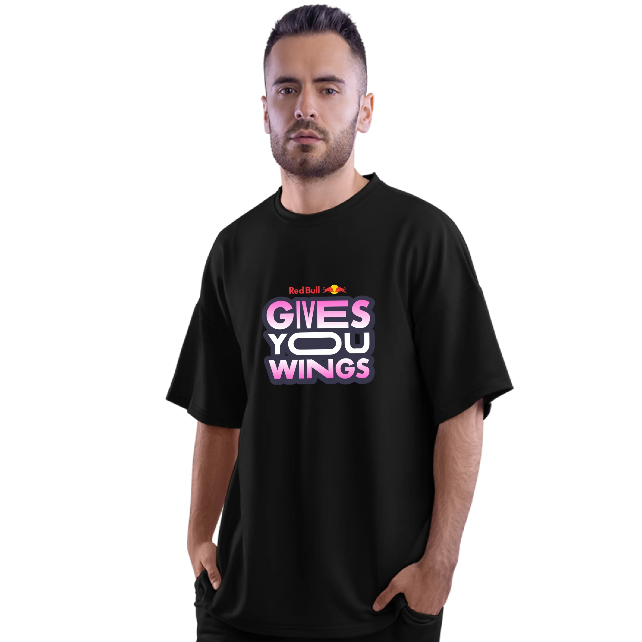 Red Bull Gives You  Wings - Oversized T-Shirt  Motorsport Edition - Image 7