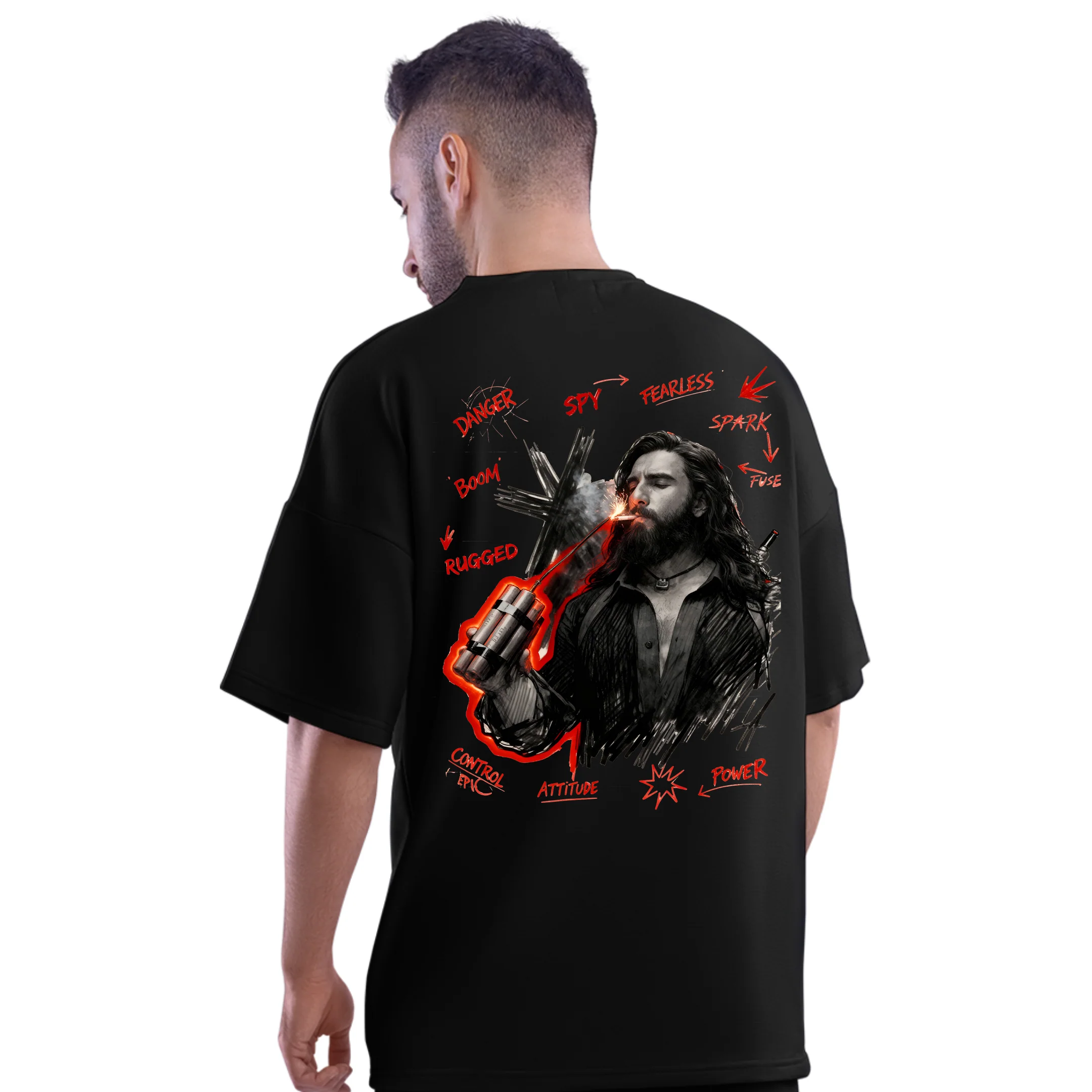 Rugged Dhurandhar T-Shirt Oversized - Image 3