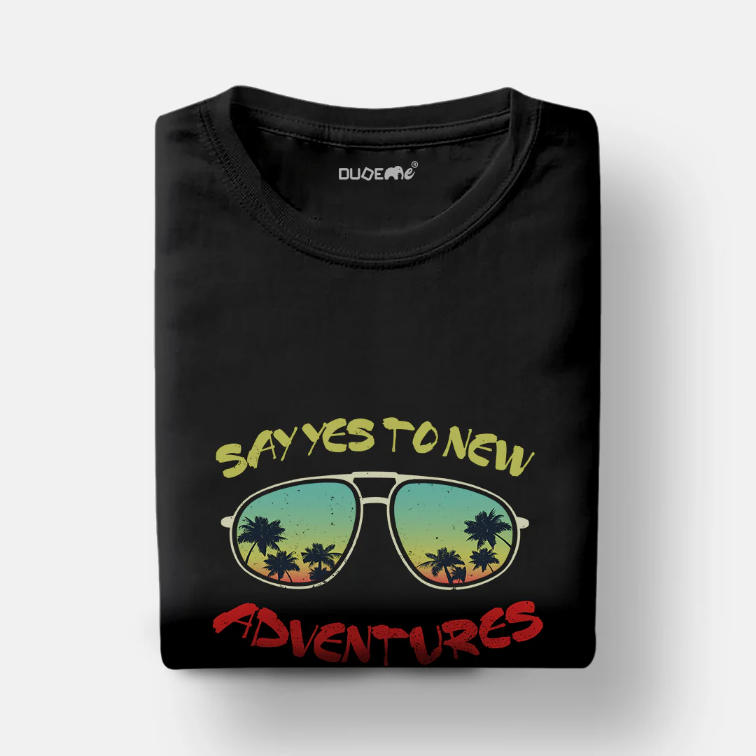 Say YES to Adventures Unisex Travel Half Sleeve T-Shirt