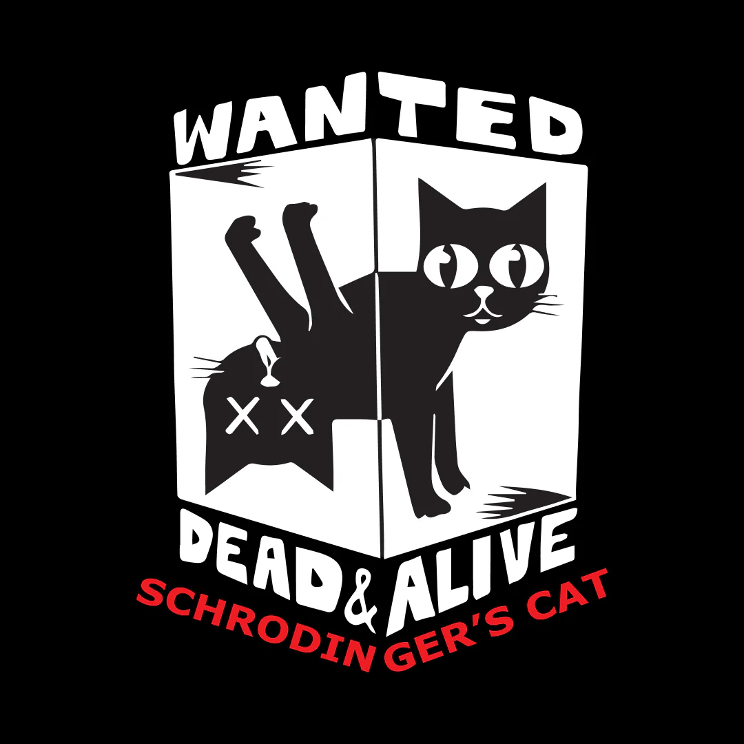Schrodinger's Cat Half Sleeve Unisex Geek T-Shirt - Image 2