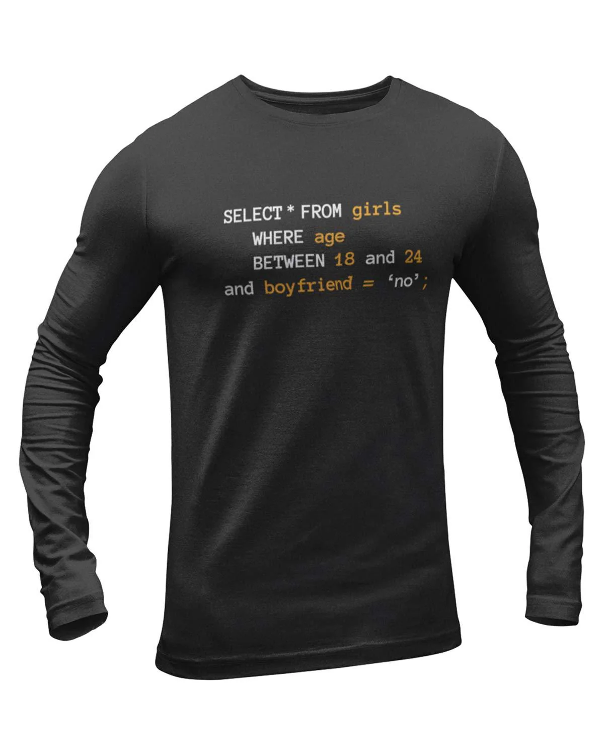 Select Girls Between 18 and 25 Full Sleeve Geek T-Shirt - Image 2