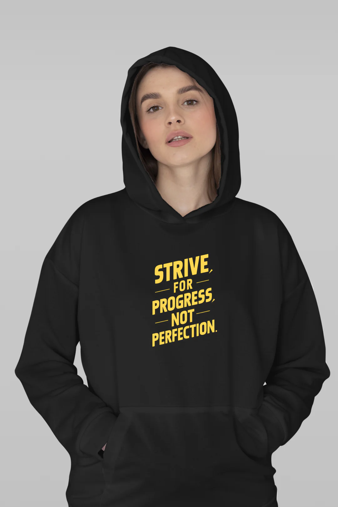 Strive For Progress Not Perfection Hoodie - Image 4