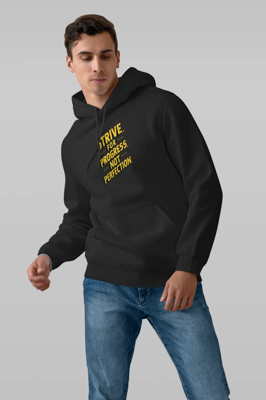 Strive For Progress Not Perfection Hoodie - Image 6