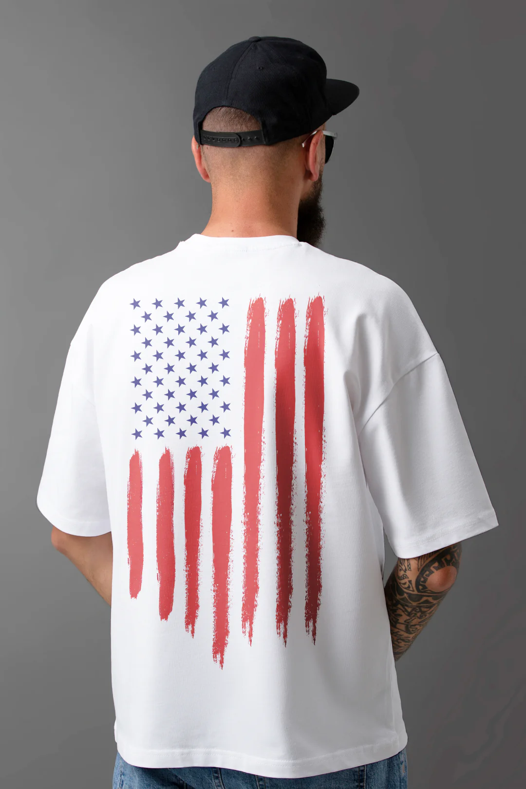 USA Flag Oversized T-Shirt