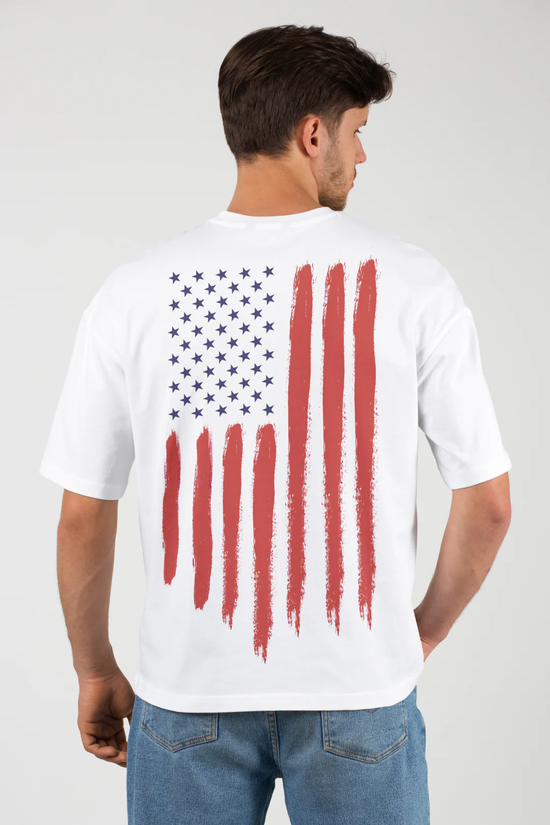 USA Flag Oversized T-Shirt - Image 3