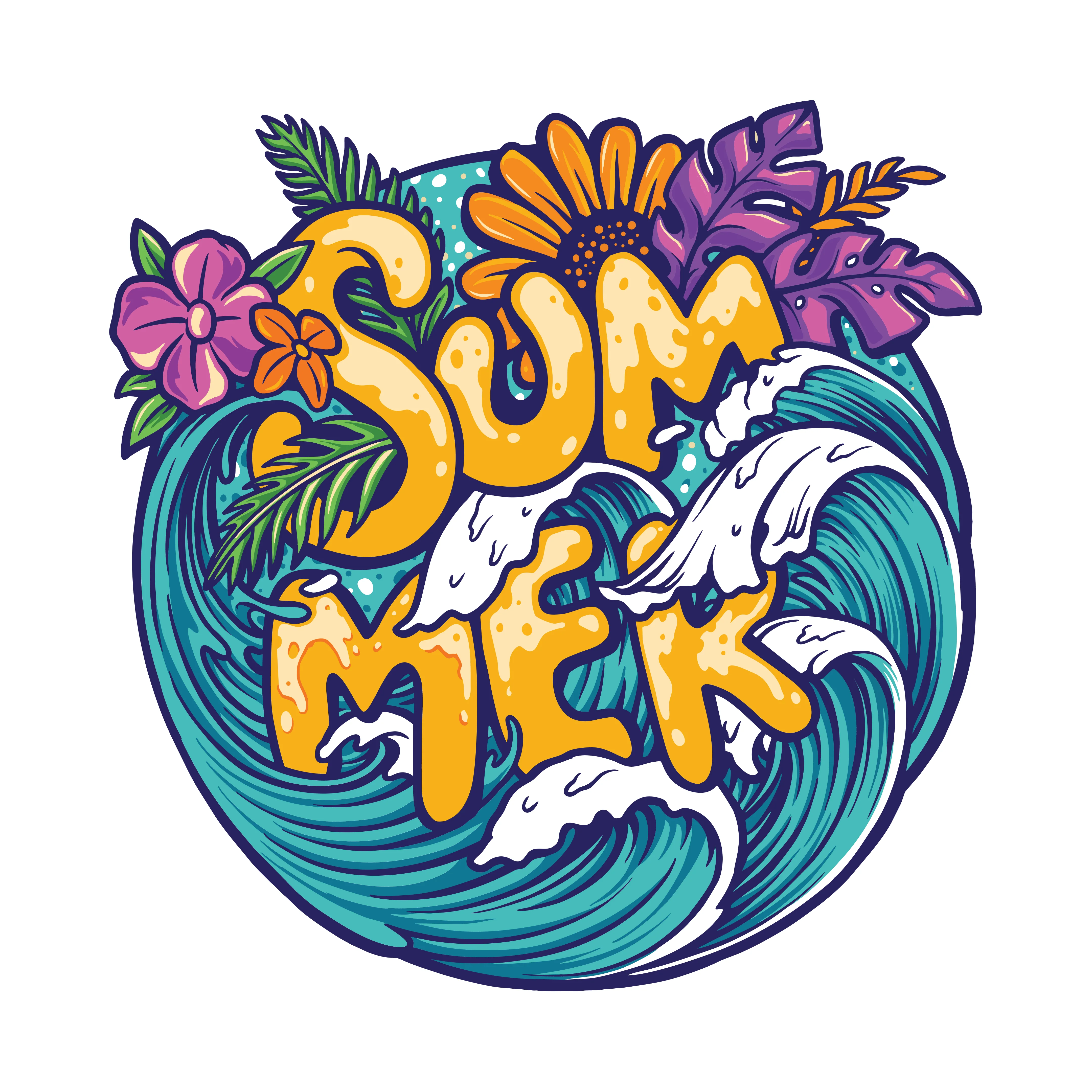 Summer Splash Unisex Travel Half Sleeve T-Shirt - Image 2