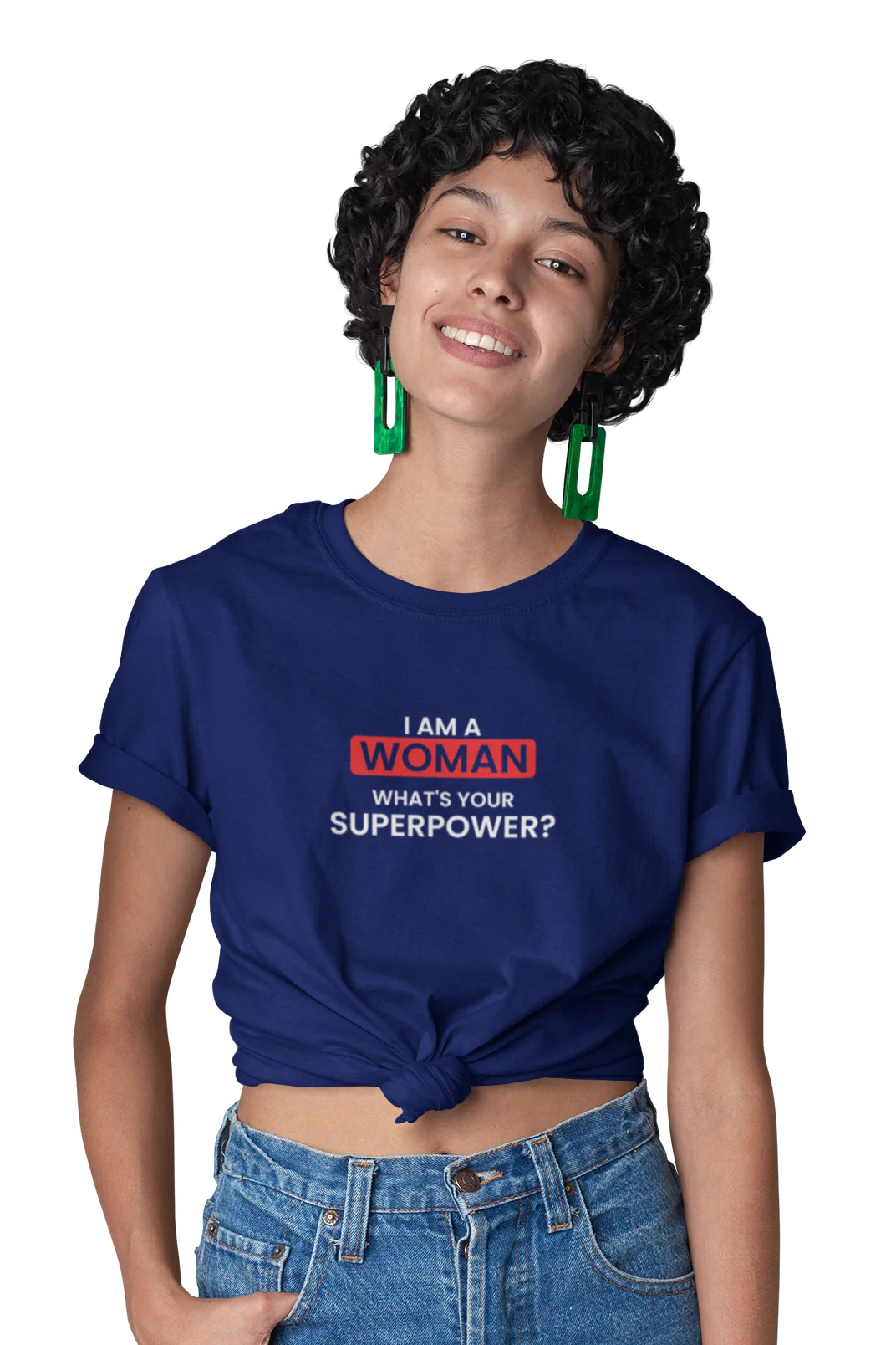 Super Power - Knot Crop Top - Image 3