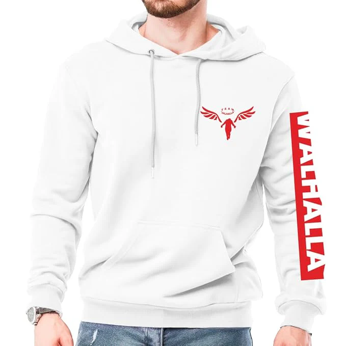 Team Valhalla White Unisex Anime Hoodie - Image 3
