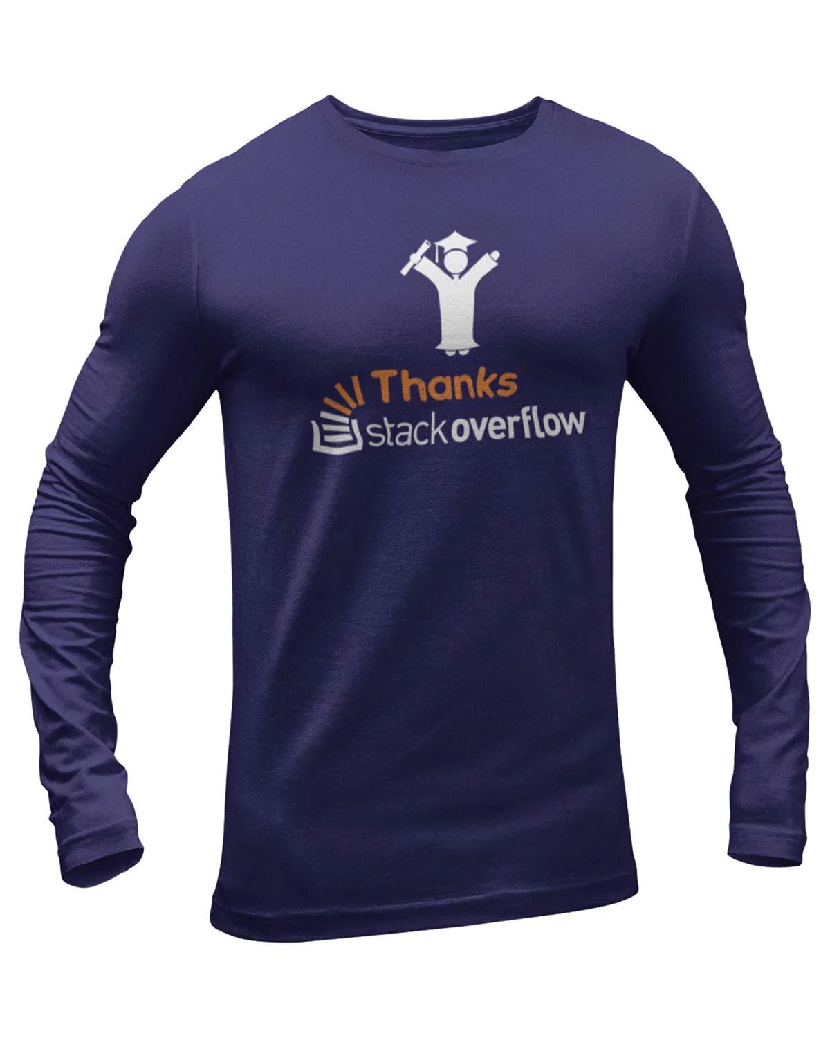 Thanks stack overflow Full Sleeve Geek T-Shirt