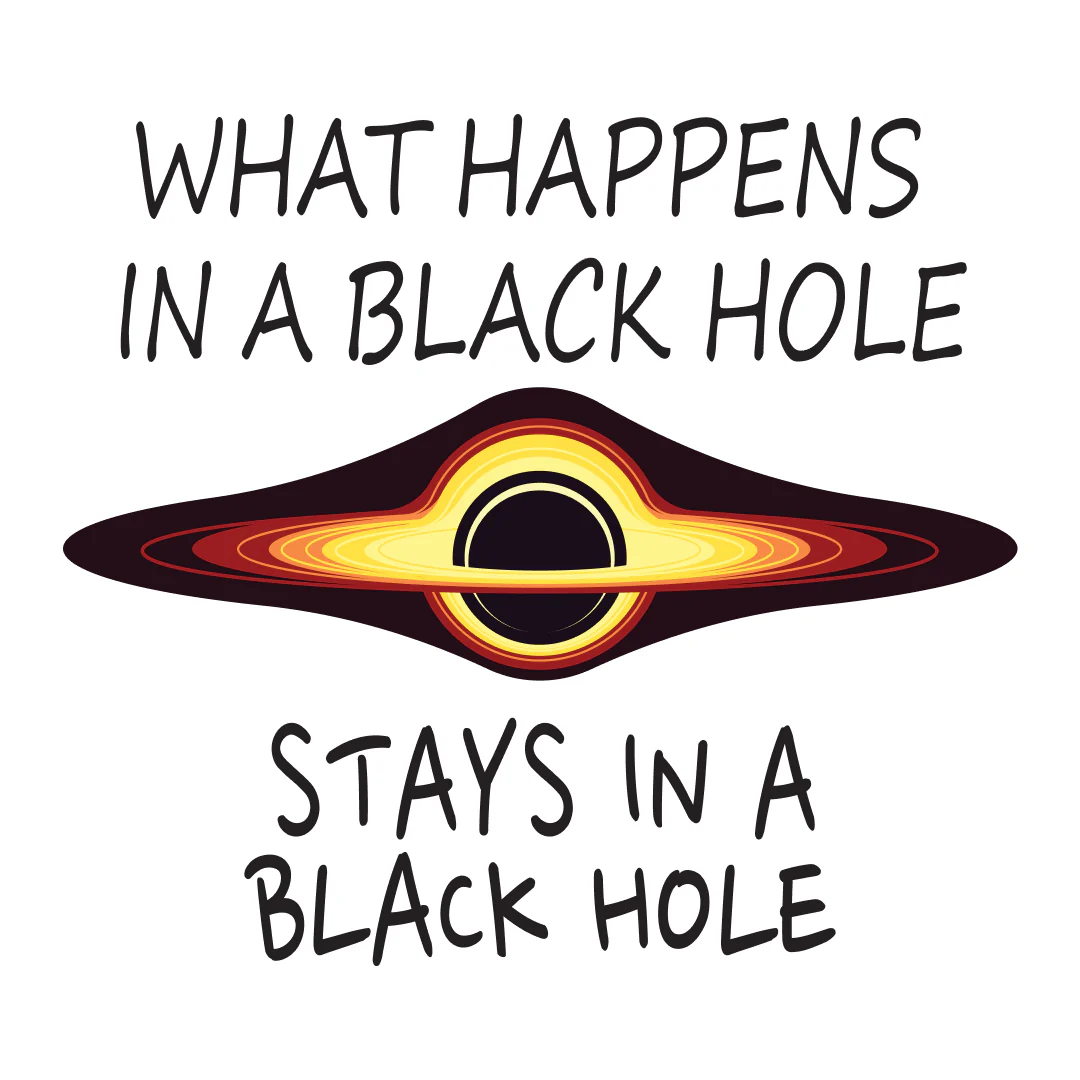 The Black Hole Mystery Half Sleeve Unisex Geek T-Shirt - Image 2