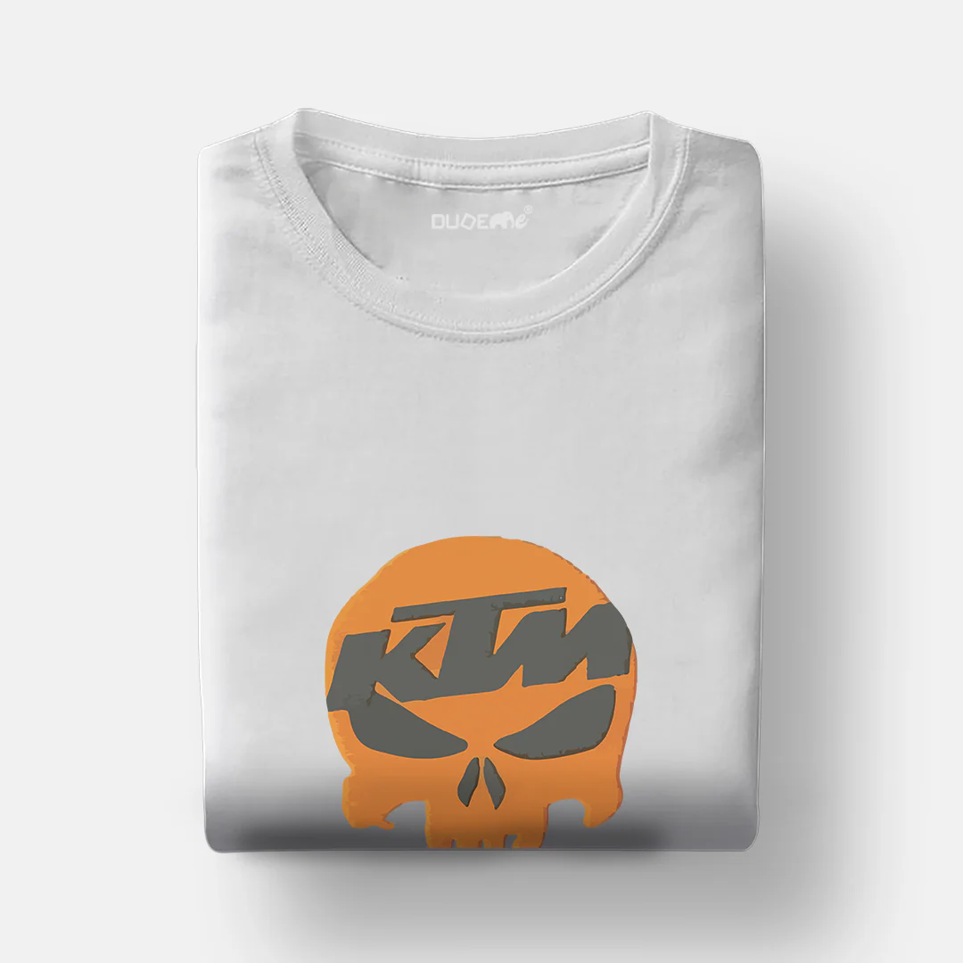The Orange Skull Unisex Travel Half Sleeve T-Shirt
