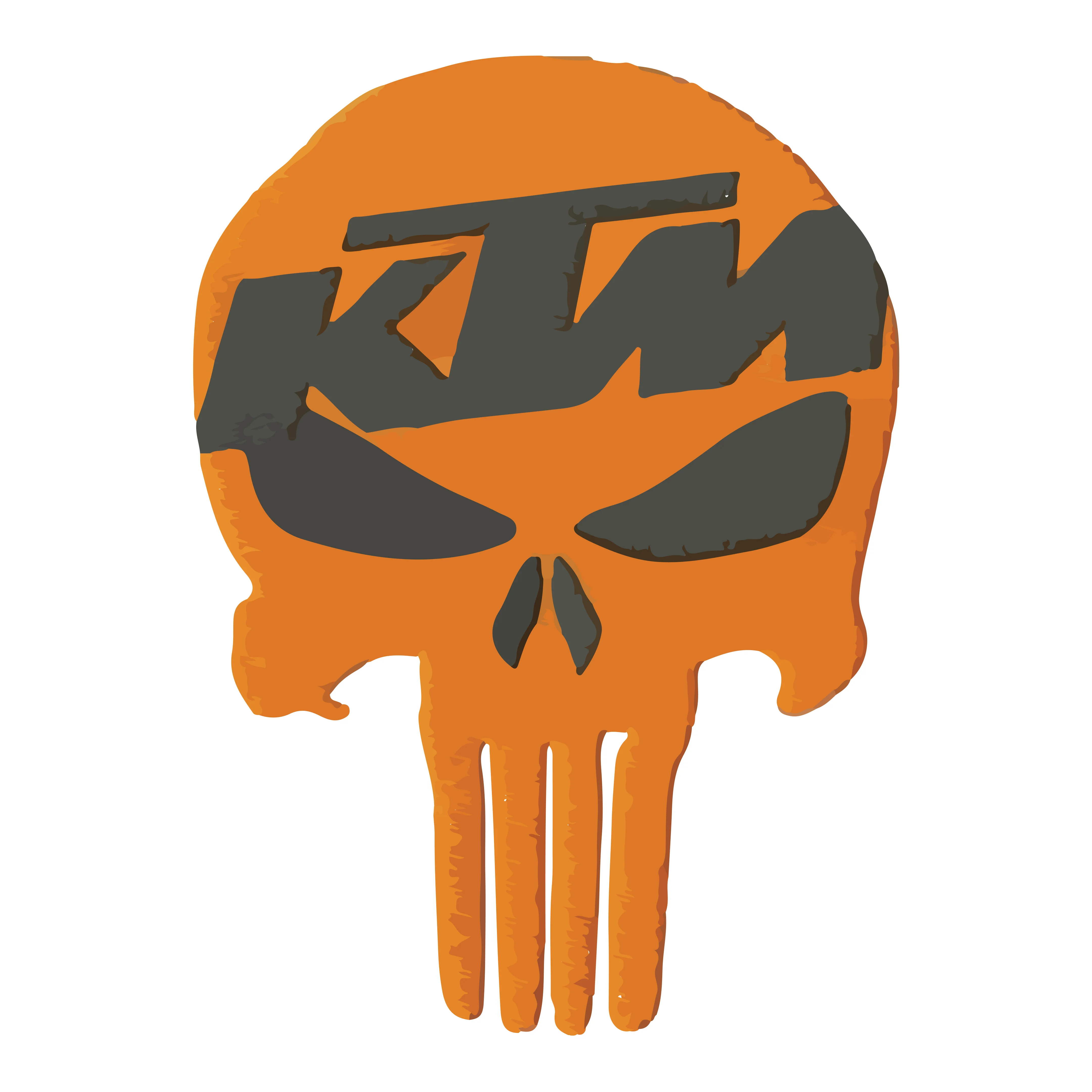 The Orange Skull Unisex Travel Half Sleeve T-Shirt - Image 2