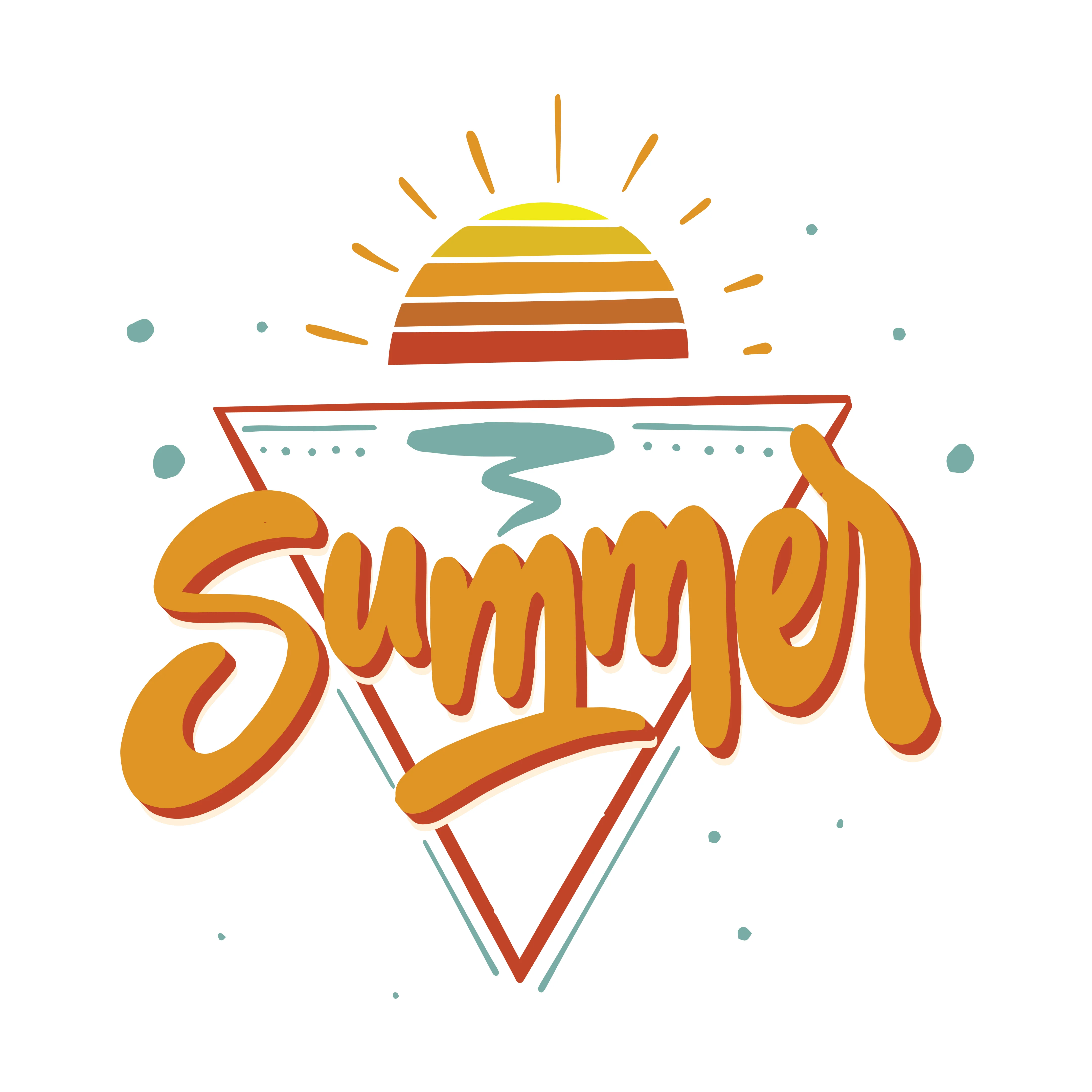 The Vintage Summer Unisex Travel Half Sleeve T-Shirt - Image 2