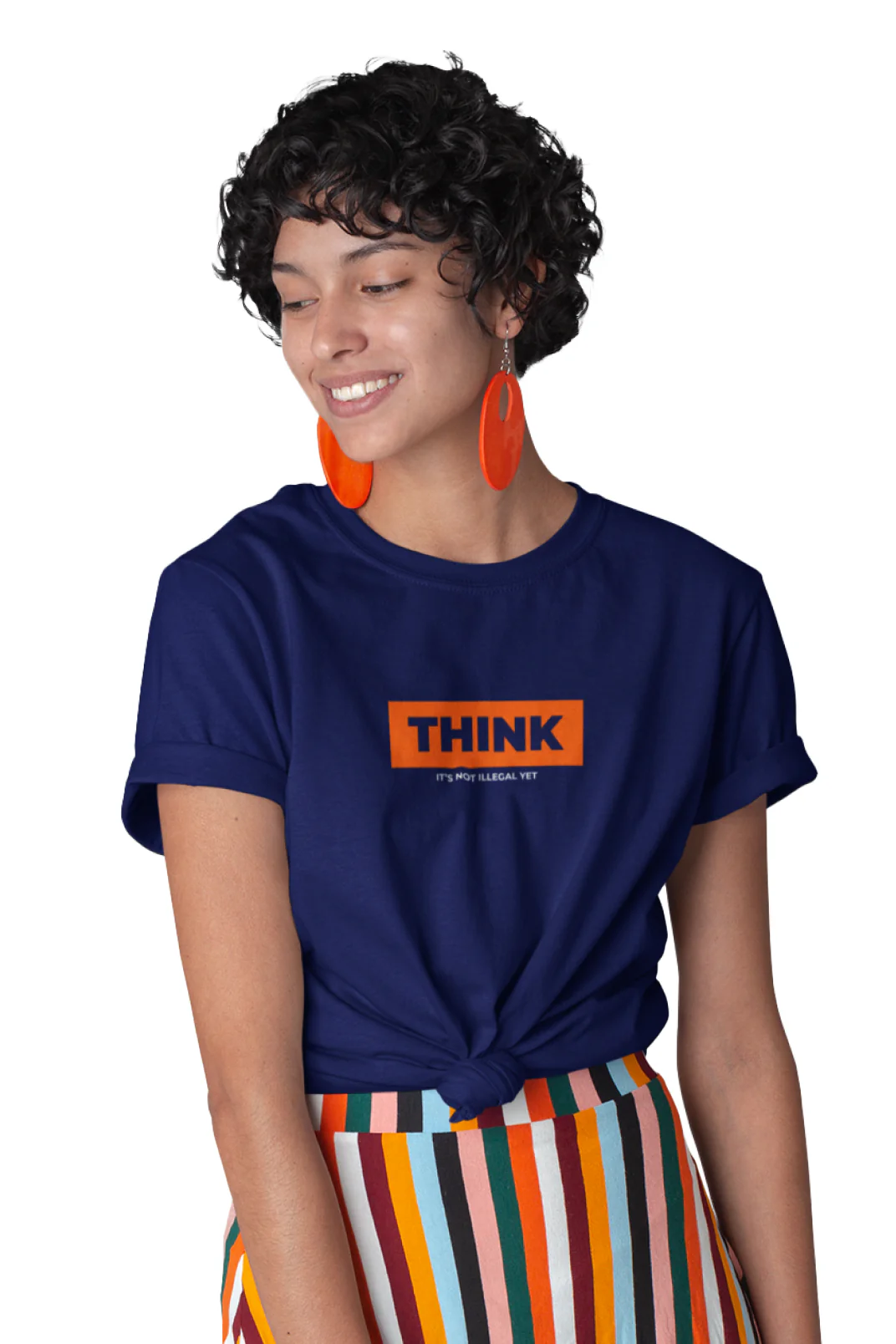 Think It's Not Illegal Yet - Knot Crop Top - Image 3