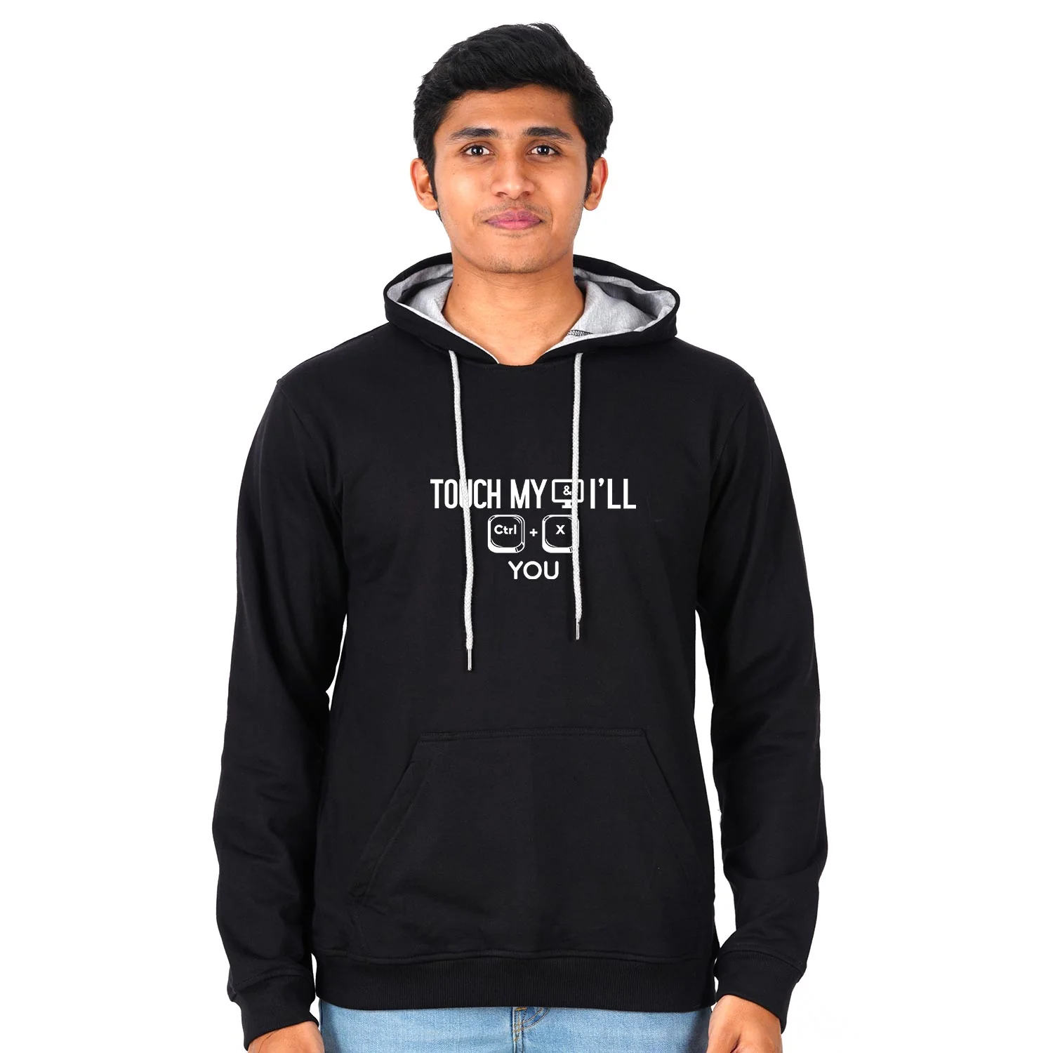 Touch My Computer I Will Cut You Unisex Hoodie - Image 2