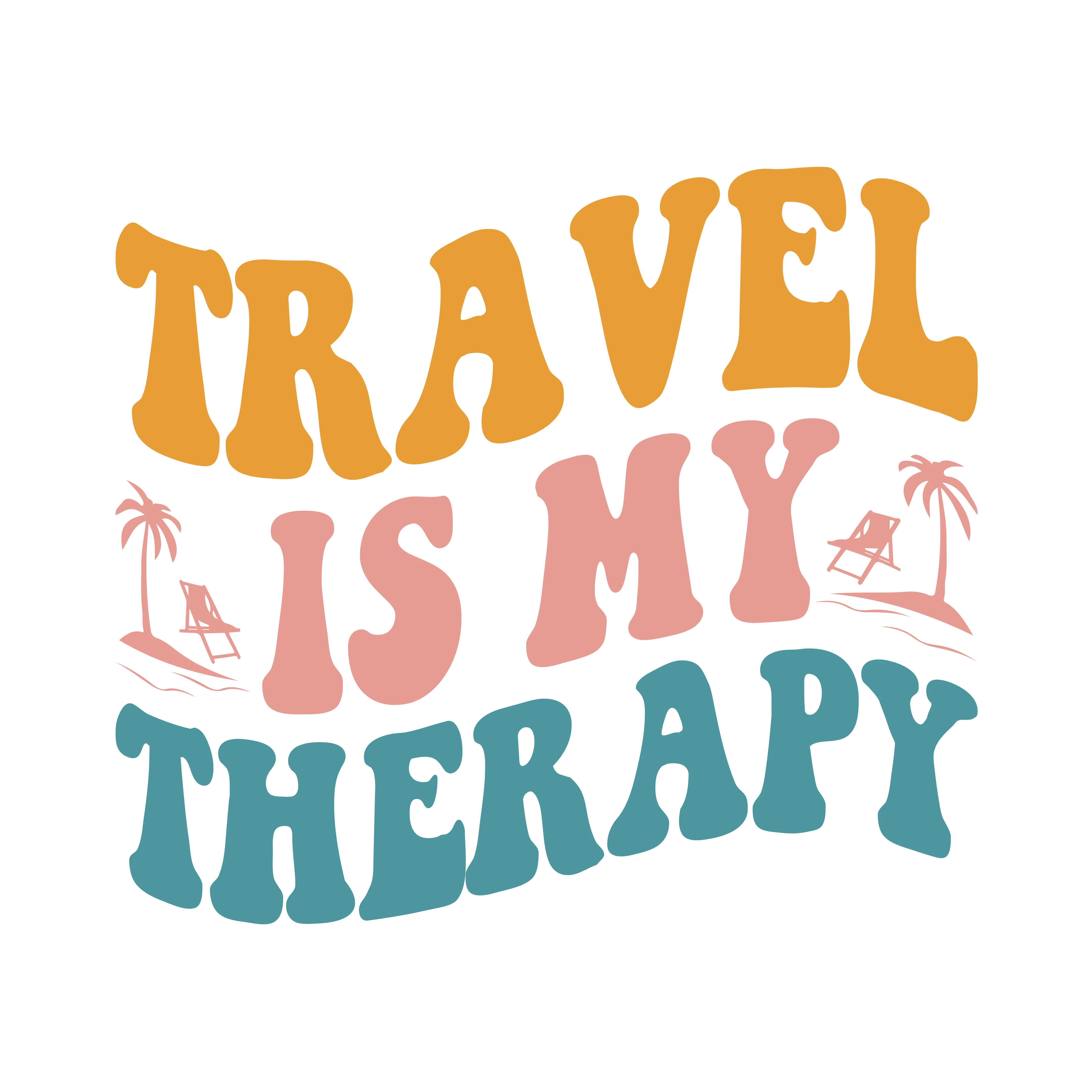 Travel Therapy Unisex Travel Half Sleeve T-Shirt - Image 2