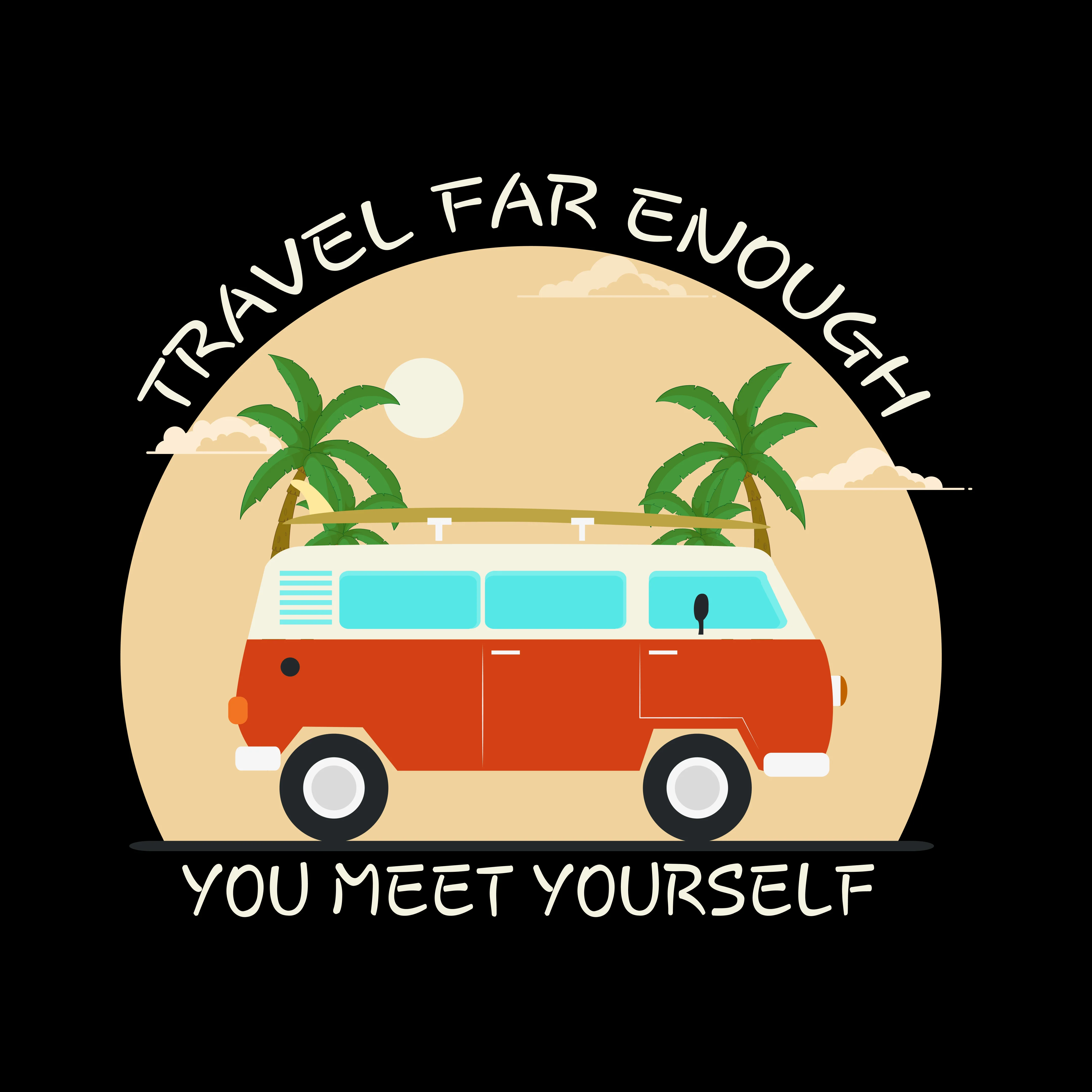 Travel To Meet Yourself Unisex Travel Half Sleeve T-Shirt - Image 2