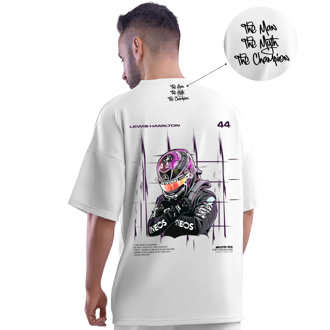 Tribute to Chadwick Unisex Motorsport Oversized T-shirt - Image 3