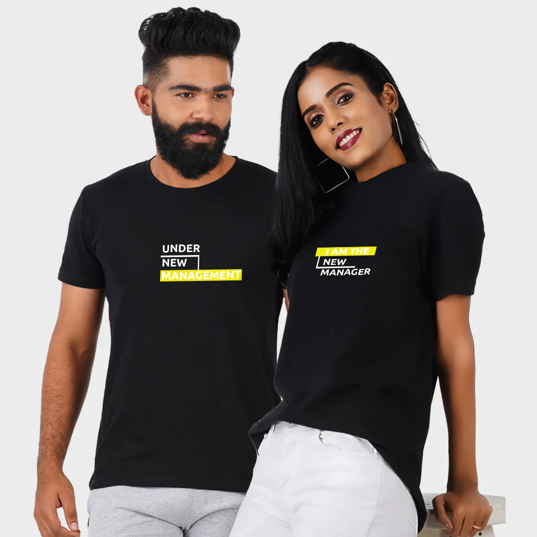 Under New Management Couple T-Shirt
