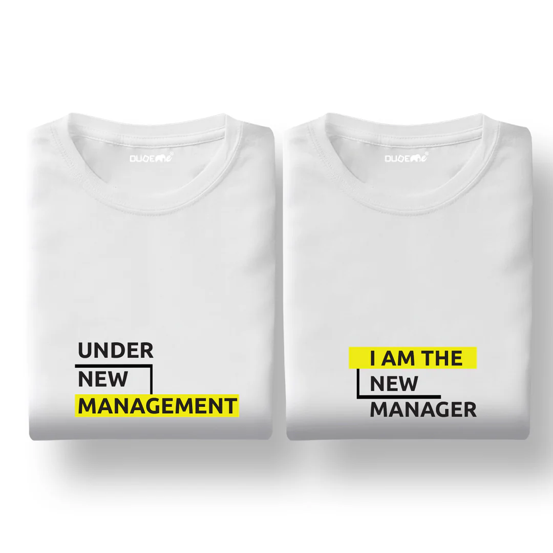 Under New Management Couple T-Shirt - Image 2