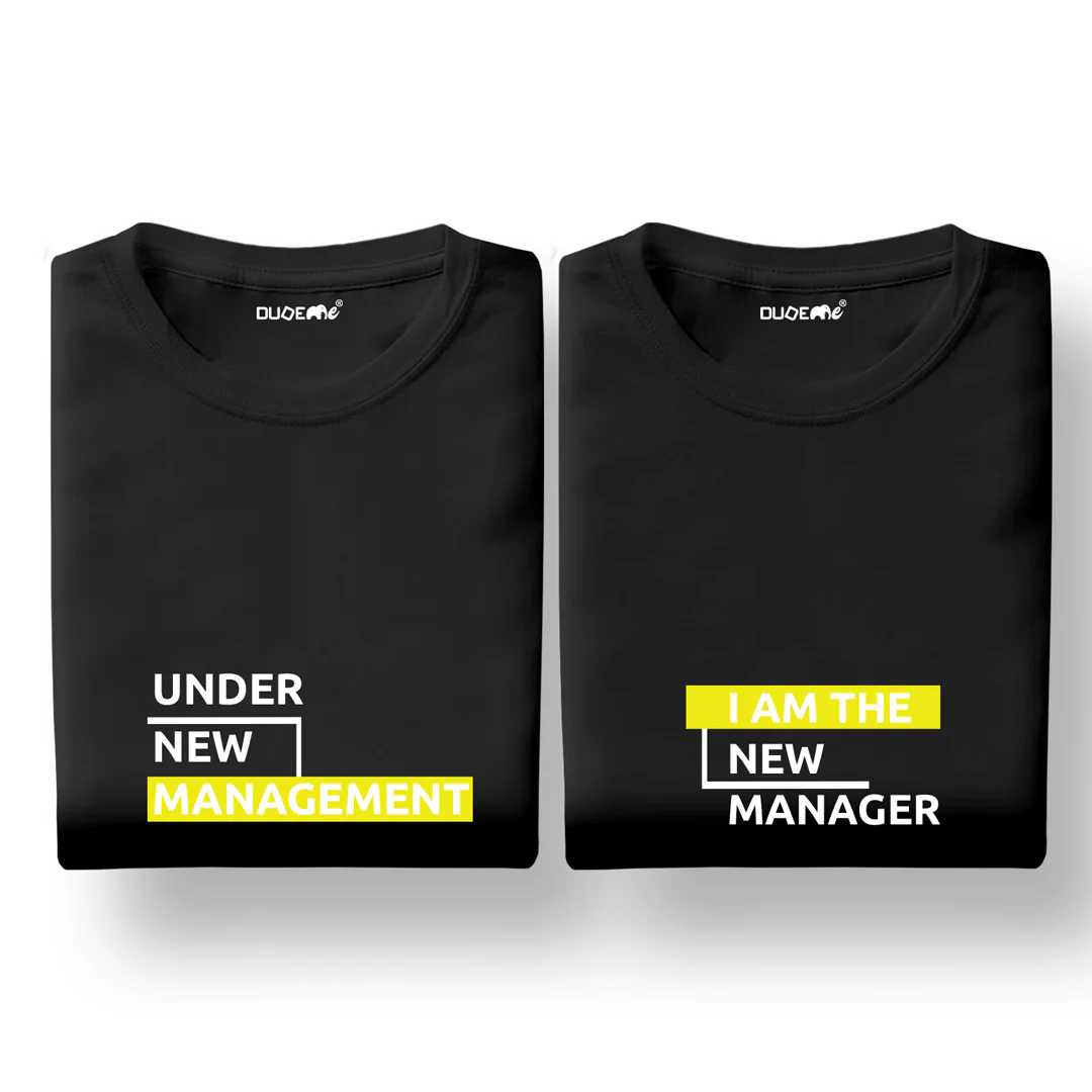 Under New Management Couple T-Shirt - Image 3