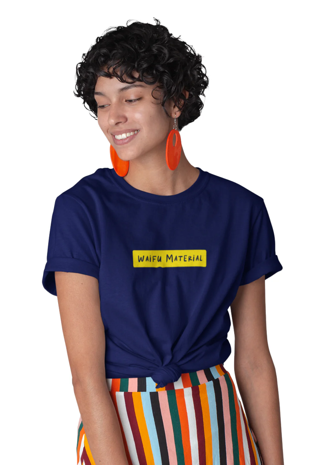 Waifu Material - Knot Crop Top - Image 3
