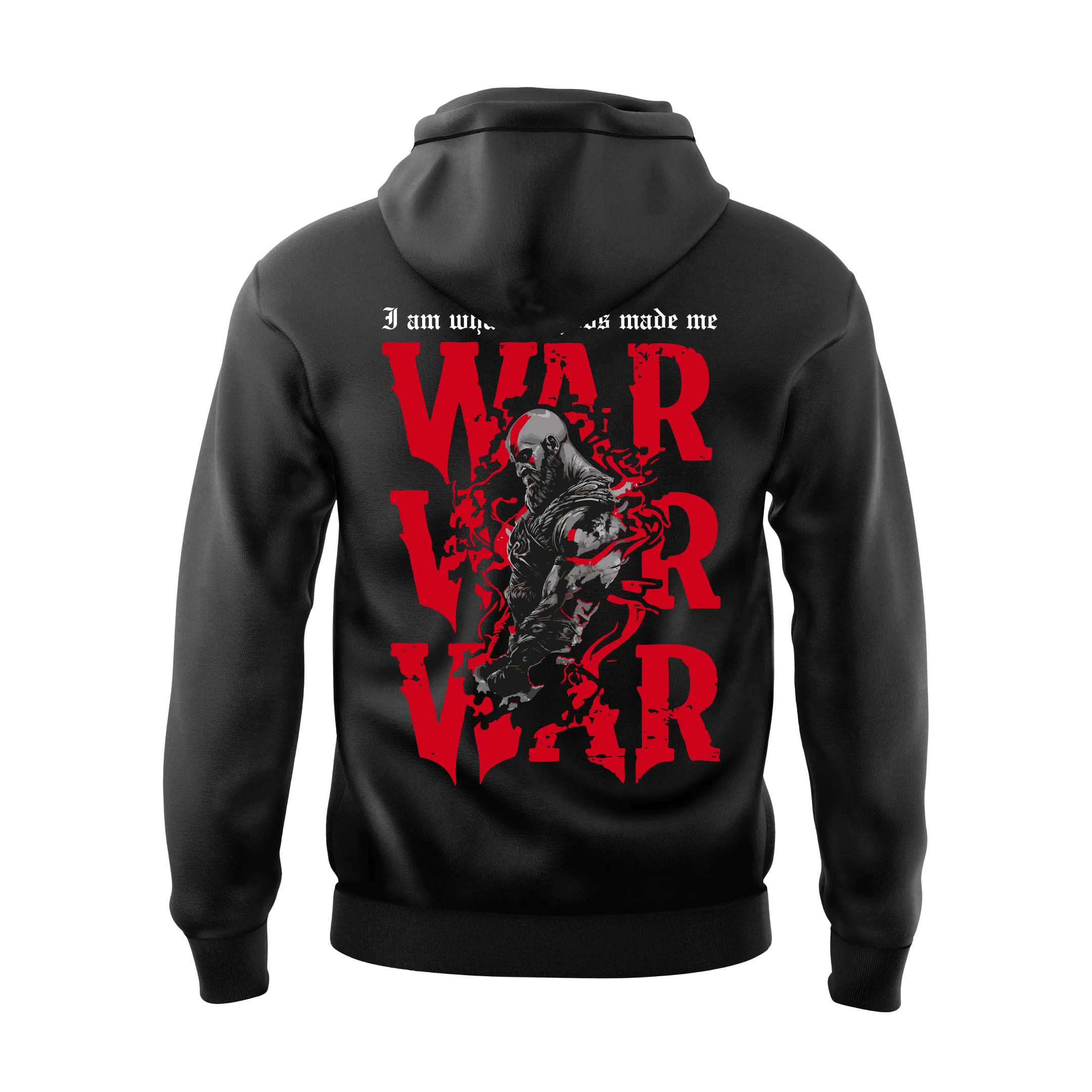 Warrior Valor – Norse Rage Edition Gaming Hoodie Black - Image 3