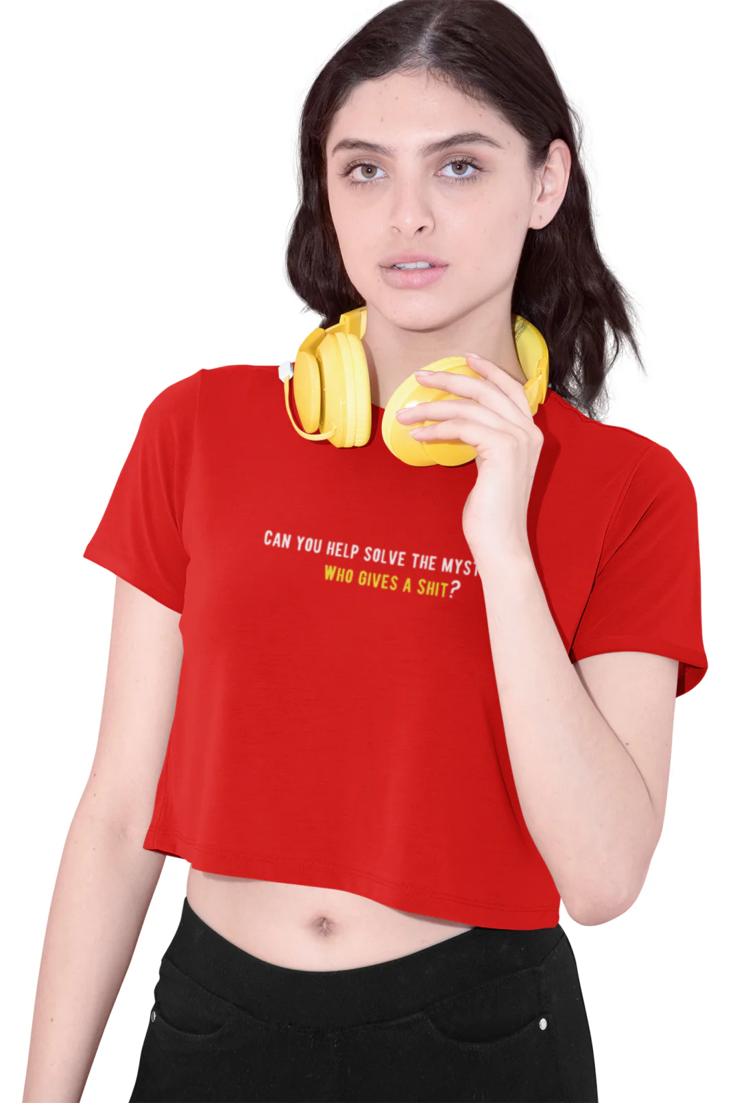 Who Gives A Shit - Crop Top - Image 3